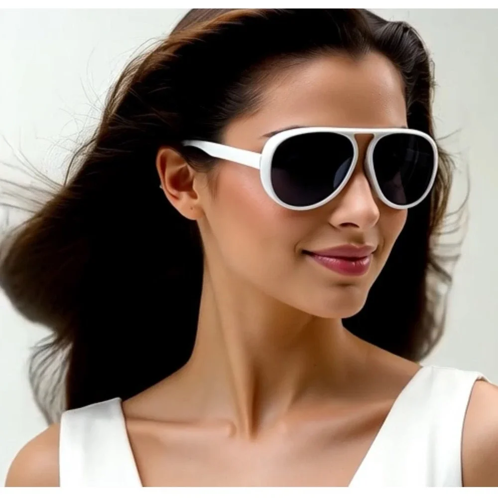Women Sunglasses‎ White Driving Beach Shades Fashion Oversized Lentes Mujers New
